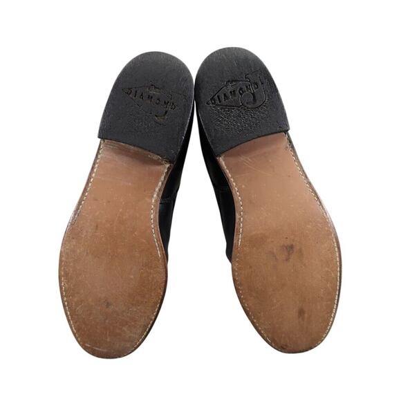 Justin Boots Women 6.5 Diamond J Lace Western Leather Black Classic Kiltie Retro - Picture 11 of 16